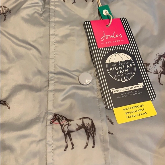 Joules Jackets & Coats Joules Horse Golightly Hooded Rain Jacket
